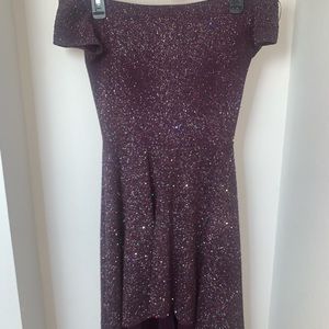 Off The Shoulder Glitter Windsor Dress